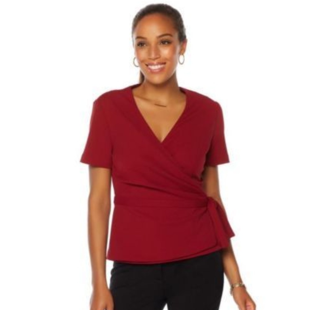 PROJECT GRAVITAS Wrap Wonder Drape Top ( Lg ) NWT